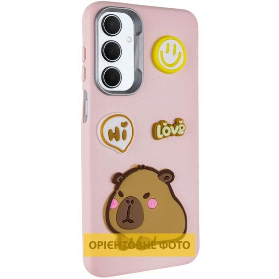 Чехол TPU Leather Toys для Motorola Moto G15 4G Capybara / Pink