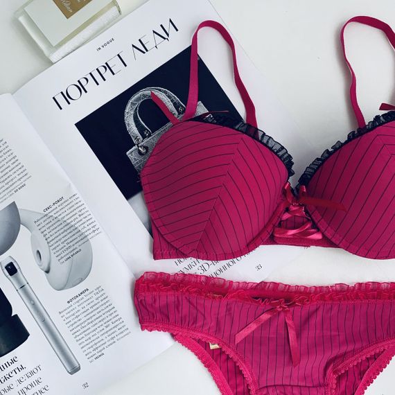 Комплект нижньої білизни Closer Caroline Малиновий 75B/M | Зображення 7