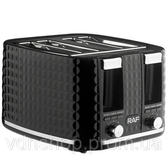 Тостер для хлеба на 4 ломтика RAF, Тостерница для кухни, Тостер 4 слота бытовой дома UW-97 | Зображення 4