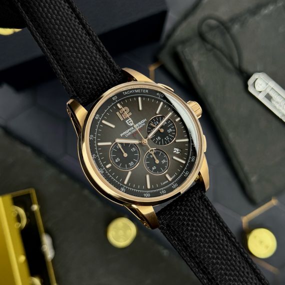 Чоловічий годинник Pagani Design YS008 Rose Gold-Black | Зображення 5