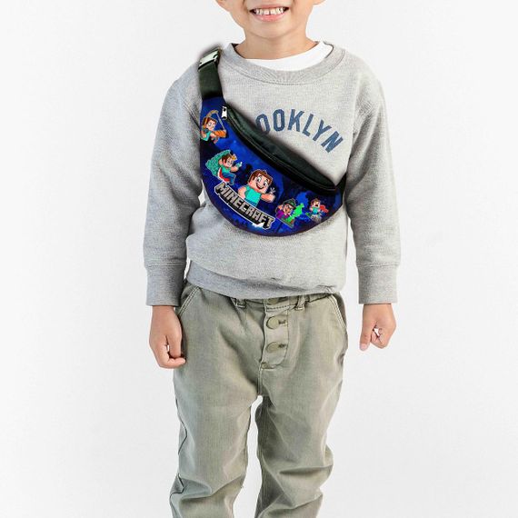 Набор детский майнкрафт "Minecraft" рюкзак,сумка-бананка,кружка (00267) | Зображення 1