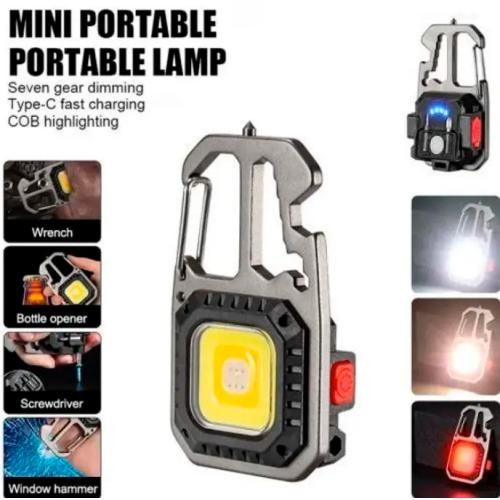 Ліхтар MULTIFUNCTIONAL 5138/KL-535-COB ULTRA(white+yellow+red), multitool, Li-Ion акумулятор, магніт, карабін, викрутка, ЗУ Type-C | Зображення 4