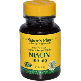 Ніацін Nature's Plus Niacin 100 mg 90 Tabs