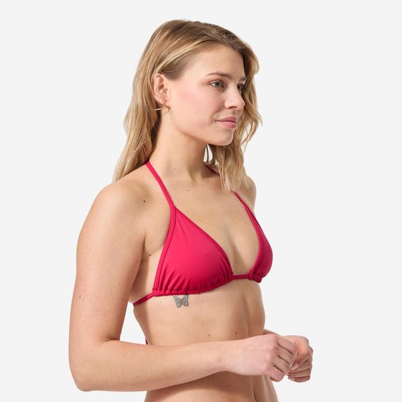 Верх купальника Mae з трикутними чашками на кулісках червоний - EU38 UA44 | Зображення 1