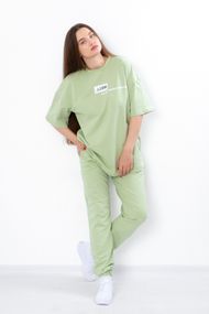 Комплект жіночий (футболка+штани) Носи своє 50 Зелений (p-14361-162081)