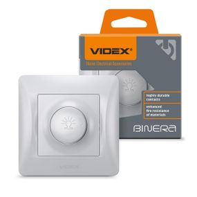 Димер 600Вт срібний шовк VIDEX BINERA
