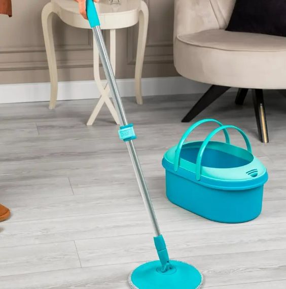 Набір для прибирання Motek відро на 12 л, швабра та моп круглий (MT-50) | Зображення 4