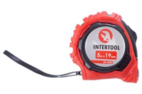 Рулетка Intertool - 5 м x 19 мм магнит (MT-0505)