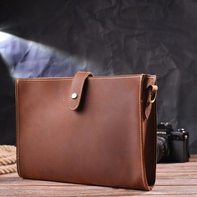 Сумка Vintage Винтажная Женская из натуральной кожи Коричневая (21301) | Зображення 2