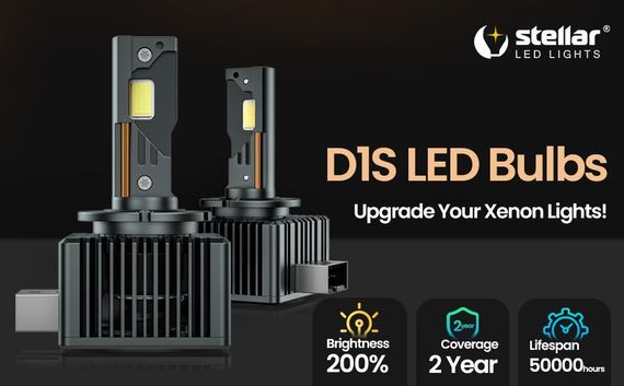 LED автолампа D1S STELLAR D серии 70W 4400Lm 6000K CANBUS гарантия 24 мес | Зображення 1