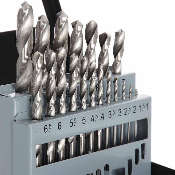 Набір свердел для металу Р6М5 метал бокс 1,0-10,0 мм 19 шт. APRO 8102031 | Зображення 1