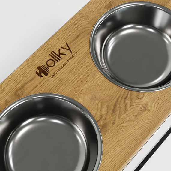 Миски на подставке для больших собак Hollky Base XL40 (2 × 1,8 л) BXL40-522640-BLNT | Зображення 4