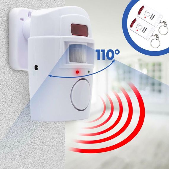 Сенсорна сигналізація з датчиком руху 105 та 2 пульта / Бездротова сигналізація для дому / Охоронна сигналізація у квартиру | Зображення 1