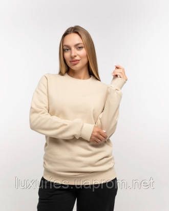 Жіночий світшот українського бренду, теплий жіночий світшот з начосом - 12 кольорів на вибір, зимній світшот