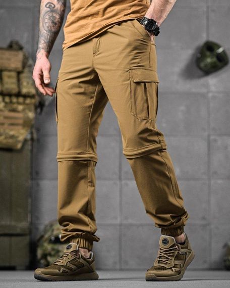 Стрейчеві літні тактичні штани-шорти PARADOX Кайот ДЛ6296 | Зображення 4