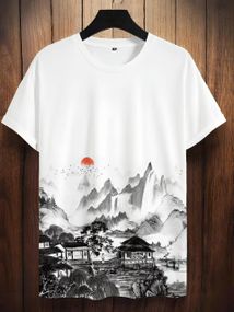 Футболка чоловіча з принтом повсякденна L Білий