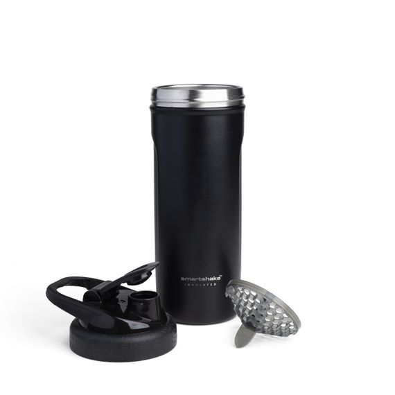 Шейкер спортивний SmartShake металевий Insulated Steel 750ml Black (Original) | Зображення 2