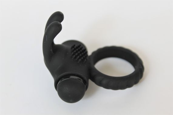 НАСАДКА С ВИБРАЦИЕЙ "EUDORA" (кольцо эрекционное) цвет чёрный sexstyle | Зображення 5