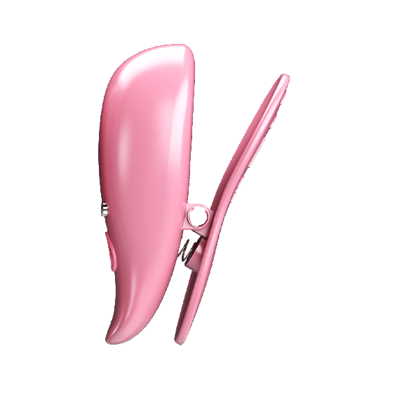 Вібростимулятори-затискачі для сосків Pretty Love Leaf, рожеві, 5.1 х 1.9 см Sex Aura | Зображення 3
