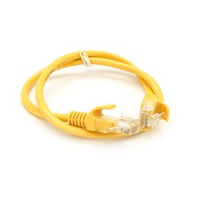 Патч-корд литой RITAR,UTP,RJ45,Cat.5e,0.25m,желтый,Cu (медь)