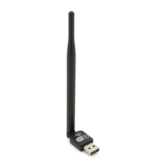 Бездротовий мережевий адаптер з антеною 10см Wi-Fi-USB LV-UW10-5DB MTK7601