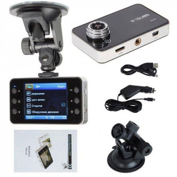 Автомобильный видеорегистратор Vehicle Blackbox DVR K6000 регистратор в авто Full HD 1080p | Зображення 5