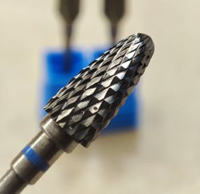 Фреза кукурузка твердосплав с синей насечкой