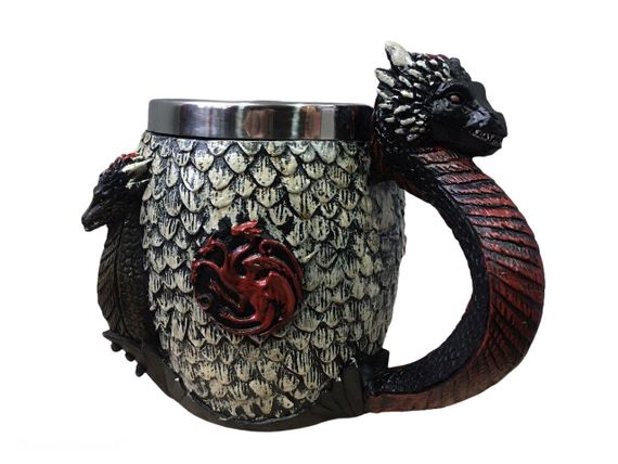 Кухоль Чашка Гра Престолів Fire and Blood Targaryen 3D Будинок Таргарієн Таргарієнси | Зображення 6