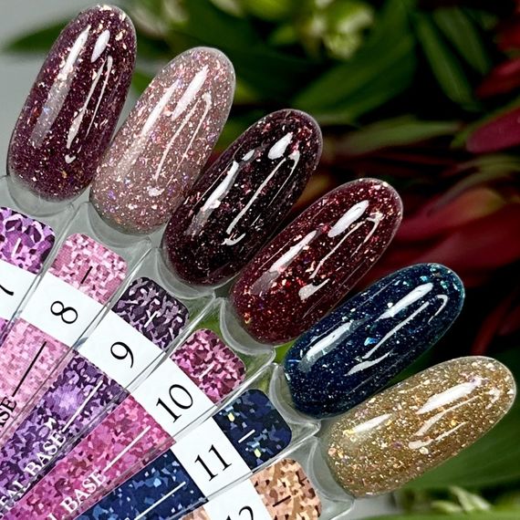 Світловідбивна база Crooz Crystal Base №12 (золота з блиском) 8мл | Зображення 6