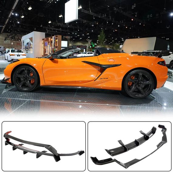 Диффузор заднего бампера (для Z06, 2022-2024, Карбон) для Chevrolet Corvette C8 2019- гг | Зображення 1