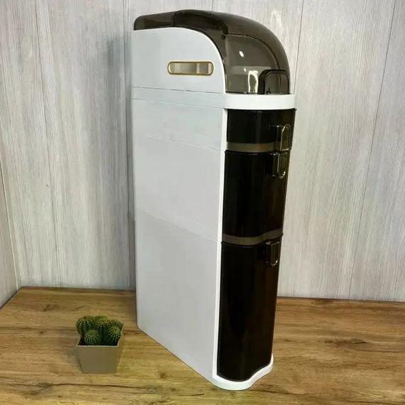 Шкаф-пенал для ванной 78×41×18 см • Узкий напольный шкаф для туалета 78×41×18 см с 4 секциями, ящиками и колесиками | Зображення 3