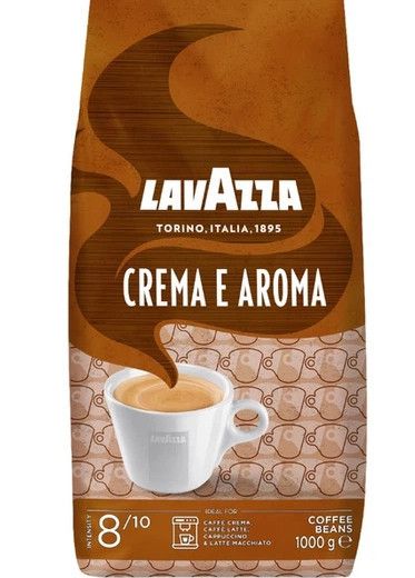Кофе в зернах Lavazza Crema e Aroma, 1 кг (40% Арабика / Рабуста 60%)