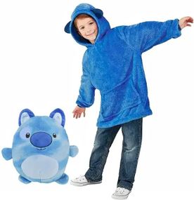 Худи для детей Huggle Pets Hoodie Детская толстовка Детский плед с капюшоном цвет фиолетовый ff