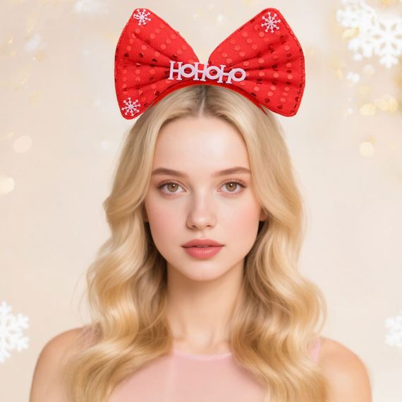Новорічний обруч Babydoll Універсальний.. Червоний 4506 | Зображення 1