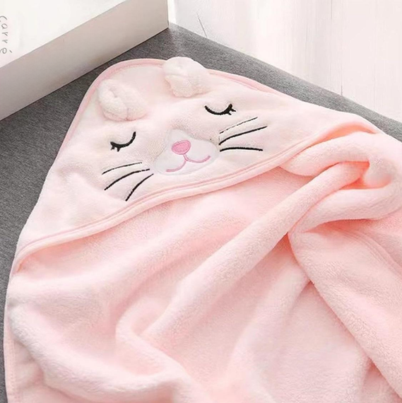 М'який та вбираючий Дитячий Рушник для ванни з капюшоном Зайчик (Т62035) | Зображення 1