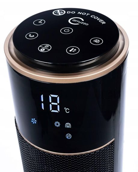 Колонний обігрівач з імітацією каміна та пультом ДУ Carruzzo Q20K 2000 Вт (47737-6983_1648) | Зображення 5