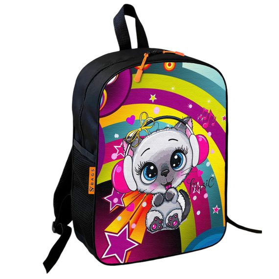 Школьный рюкзак детский с котенком + Сумка для обуви спортивной формы рюкзак-мешок  для мальчика (01705) | Зображення 4