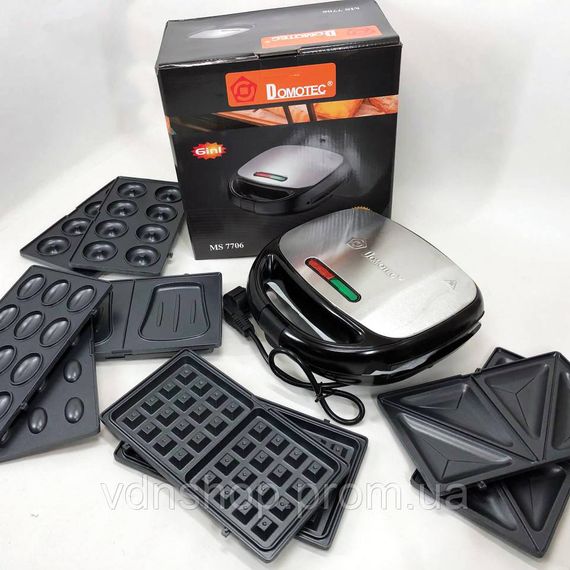 Гриль з електронним управлінням Domotec, Електрогриль настільний для м'яса, Бутербродниця грильниця IX-31