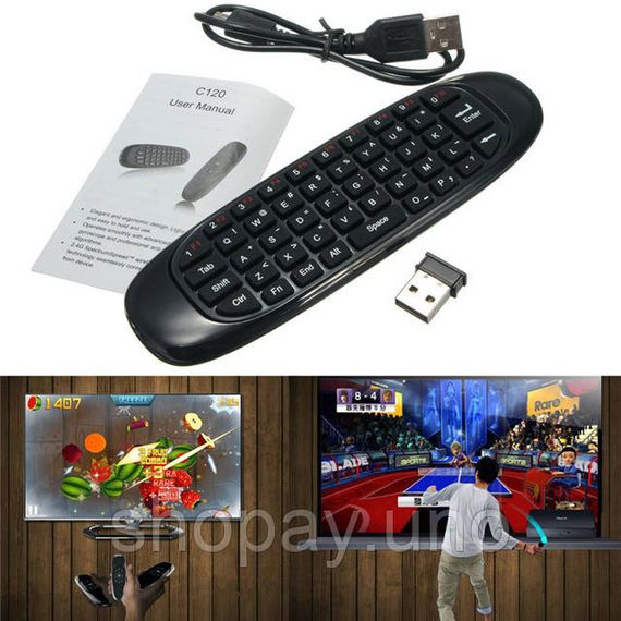 Гироскопная аэромышь пульт с клавиатурой Air Mouse I8
