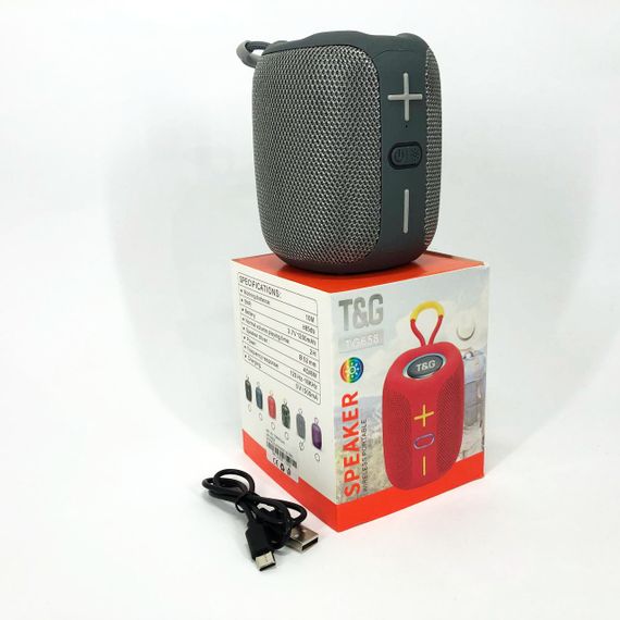 Bluetooth колонка с USB и AUX входом TG658, Колонка с подсветкой и светомузыкой, Блютуз аудио приемник NR-24 | Зображення 7