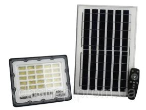 Уличный фонарь на столб мощностью 400 Вт с солнечной панелью и пультом