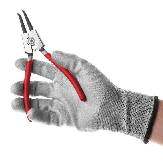 Щипці для стопорных кілець, вигнуті на розтискання INTERTOOL HT-7014 | Зображення 4