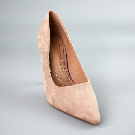 Туфлі човники жіночі 591454 Бежеві 36 37 38 39 40 | Зображення 1