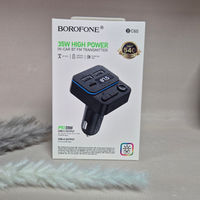 Автомобільний зарядний пристрій Borofone BC60, USB автозарядка в прикурювач для смартфона