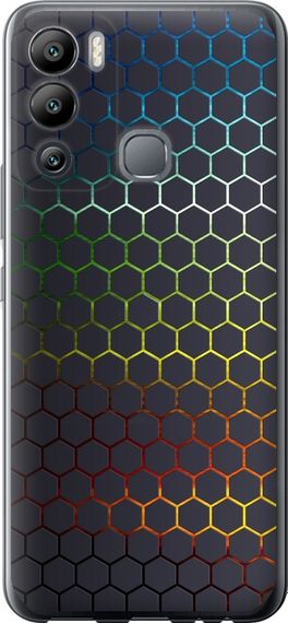 Чехол на Infinix Hot 12i Переливающиеся соты "498u-2863-17620"
