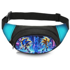 Сумка-бананка детская с принтом Супер Соник поясная сумка для мальчика (4612)