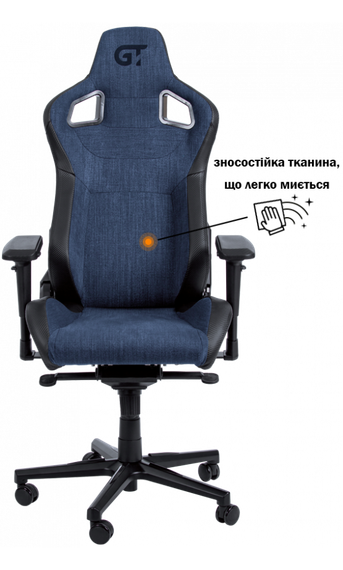 Кресло геймерское GT RACER X-8005 Dark blueBlack | Зображення 5