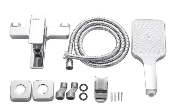 Змішувач для ванни Lidz Orion 006 Chrome з душовим гарнітуром LDORI006CRM48093 | Зображення 3