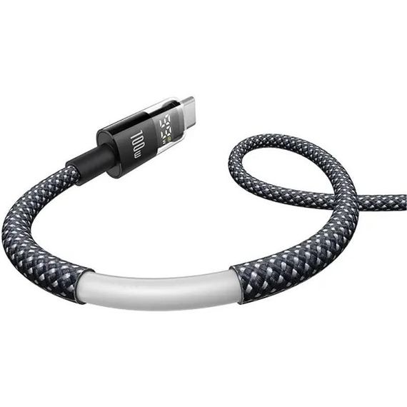Дата кабель Baseus Display 2 Type-C to Type-C 100W (1m) (P10382702) Cosmic Black | Зображення 3