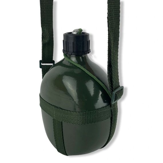 Фляга V-1л з ременем Олива | Зображення 2